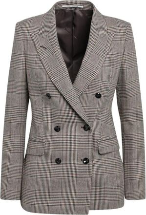 Tagliatore Parigi Blazer - Dames - Blazers - Bruin - 2XS - Leer - Jassen