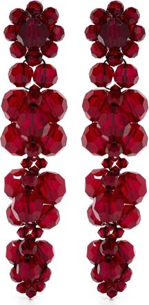 Simone Rocha Orecchini con cristalli - Rosso