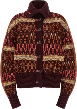 Dries Van Noten Teda Cardigan - Dames - Vesten - Veelkleurig - M - Wol - Truien & Vesten