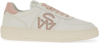 Stuart Weitzman White Logo Sneakers