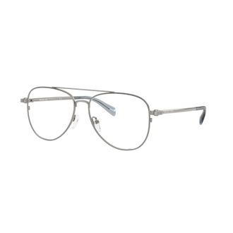 Michael Kors 0mk3089 Double Bridge Silver Metal Sunglasses with Rounded Lenses