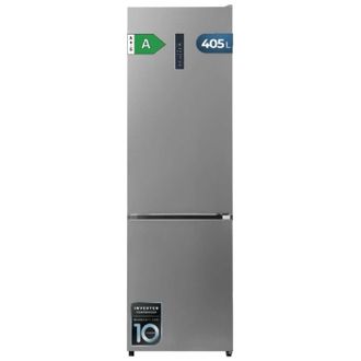 Cecotec Cecotec Frigor&iacute;fico Bolero Coolmarket Combi 405 Mc Inox A. 405 Litros, Altura 199 Cm, Ancho 59,2 Cm, Clase A, Total No Frost