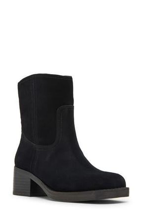 Blondo Chyler Side Zip Bootie in Black Suede at Nordstrom Rack, Size 6.5