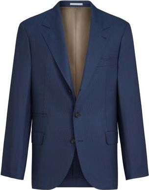 Brunello Cucinelli Prince of Wales blazer in Blue at Nordstrom, Size 52 It