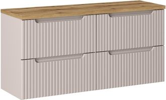 Petits Meubles Mueble bajo lavabo 4 cajones encimera estratificado 120.4cm