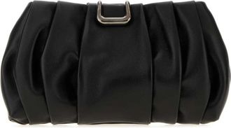 Brunello Cucinelli Leren Clutch - Dames - Clutches - Zwart - ONE Size - Leer - Tassen