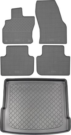 OEM Juego De Alfombrillas De Goma Para Coche Y Alfombrilla Para Maletero Para Audi Q3 F3 Suv (5 Puertas) Desde Agosto De 2018