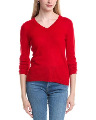 Fort&eacute; Cashmere V-Neck Cashmere Sweater