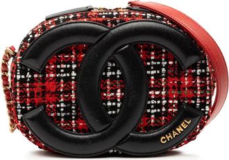 Chanel 2020 Tweed and Lambskin Coco Midnight Camera Bag crossbody bag - Black