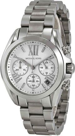 Michael Kors Bradshaw Chronograph Silver Dial Ladies Watch MK6174