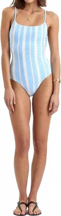 Lemlem Elene One Piece Swimsuit In Sky Debre