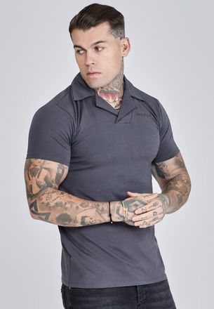 Siksilk Mens Black Smart Revere Polo S