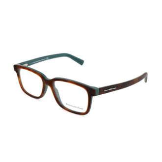Ermenegildo Zegna Glasses, male, Brown, Size: ONE SIZE Rectangular Eyeglasses Frame