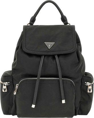 Guess Gemma Eco Mini Rugzak - Dames - Rugzakken - Zwart - ONE Size - Leer - Tassen
