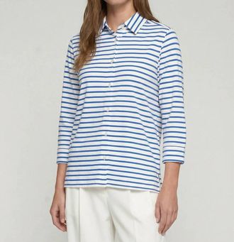 Vilagallo Womens Dolce Far Niente Top In Blue