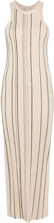 Toteme Braid Tank Dress - Dames - Maxi kleedjes - Beige - L - Kleedjes
