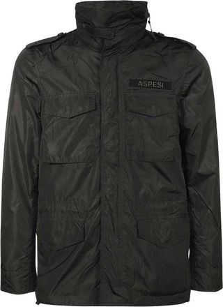 Aspesi Multi-pocket Nylon Jas - Heren - Zomerjassen - Zwart - S - Nylon - Jassen