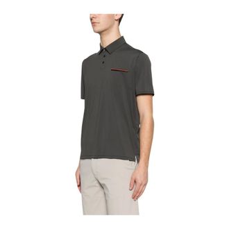 Roberto Ricci Design Polo Shirts, male, Green, Size: 2XL Pocket Polo Shirt