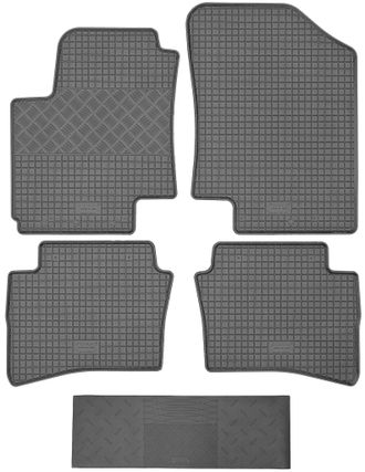 OEM Alfombrillas Rigum 901160 + Funda 900101 - Hyundai I20 I Hatchback De 2009 A 2014, Zona De Los Pies Av, Delanteras (1 Lado Del Conductor / 2 Soportes 