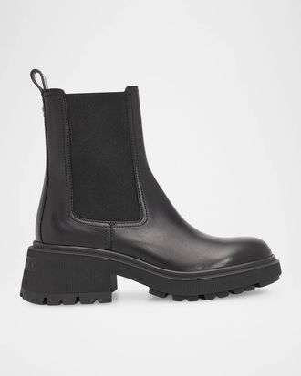 Jimmy Choo London Tamia 70MM Leather Chelsea Boots