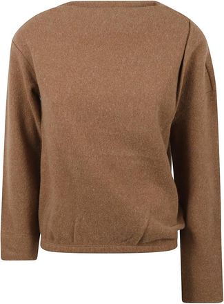 Max Mara OXA Ronde Hals Truien - Dames - Ronde hals truien - Bruin - XS - Wol - Truien & Vesten