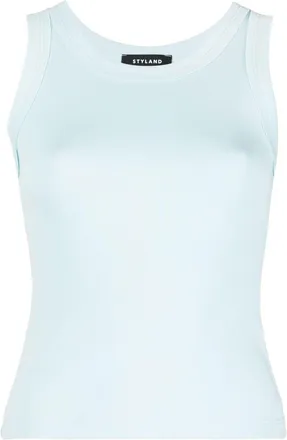 Styland organic cotton vest top - women - Organic Cotton - S - Blue