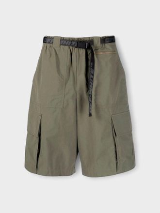 Off-white Mens Industrial Belt Cargo Shorts Green - Size Medium