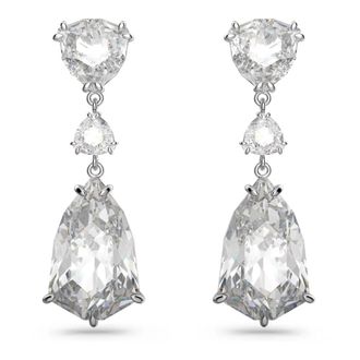 Swarovski Mesmera Drop-Oorbellen - Dames - Oorbellen - Grijs - ONE Size - Accessoires
