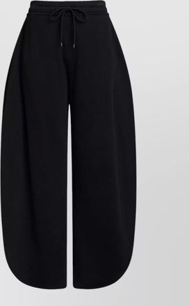 Alaia cotton fleece wide-leg trousers