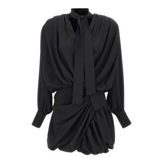 Iro Vestido Mini Bounce Draped - Dresses - Mujer - Negro - S