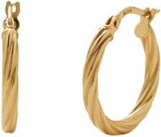 Made by Mary 14k Twisted Hoop Earrings in 14K Solid Gold at Nordstrom