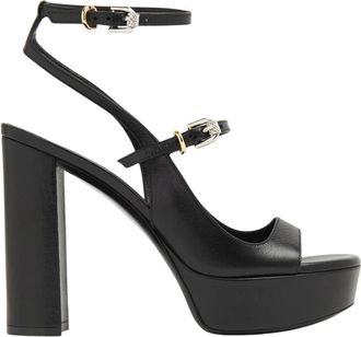 Givenchy Womens Sandalen Schoenen Aw 25 - Dames - Sandalen met hakken - Zwart - 38 EU - Leer - Schoenen