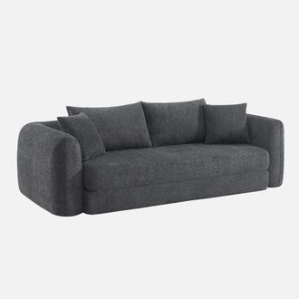 Sweeek Sof&aacute; Cama En Borreguito Texturizado, 3 Plazas
