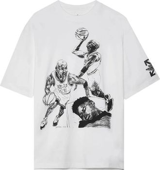 Nike Jordan x Off-White printed T-shirt - Bianco