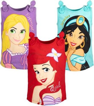 Disney Princess Sleeveless Tank Top Set in Teal Pink Purple at Nordstrom, Size 18M