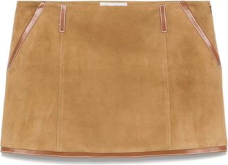 Miu Miu Logo-patch Mini Skirt