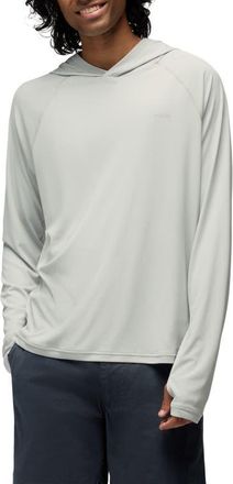 Prana Sol Shade Long Sleeve Performance Hoodie in River Rock at Nordstrom, Size Xx-Large
