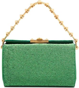 Valentino Rockstud Beaded Leather Bag