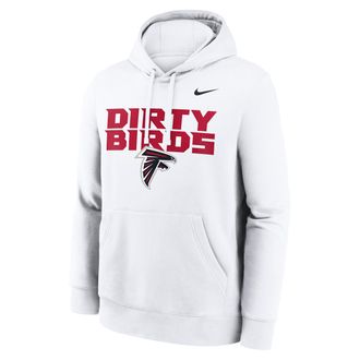 Nike Atlanta Falcons Gap Shooter Club Nike Mens NFL Pullover Hoodie in White | NKDK10A96-MZ4
