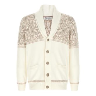 Brunello Cucinelli Knitwear - male - Brunello Cucinelli - Cardigans - Beige - 3XL - Knitwear