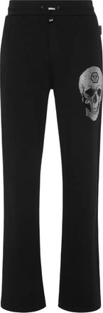 Philipp Plein Pantaloni sportivi con teschio - Nero