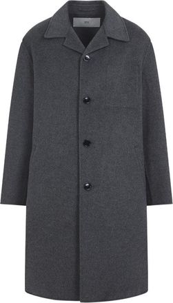 Ami Long Single-Breasted Wool