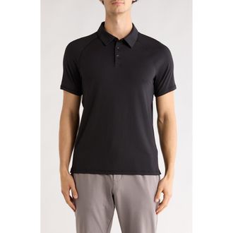 Zella Performance Polo in Black at Nordstrom Rack, Size Xx-Large