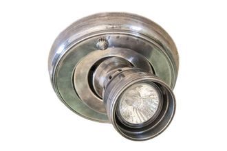 PIB L&aacute;mpara orientable bistr&oacute; en metal plateado