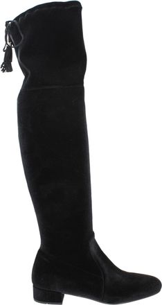 Prada Black Velvet Over The Womens Knee