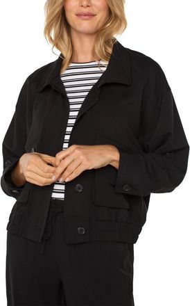 Liverpool L.A. Utility Jacket in Black at Nordstrom Rack, Size X-Small