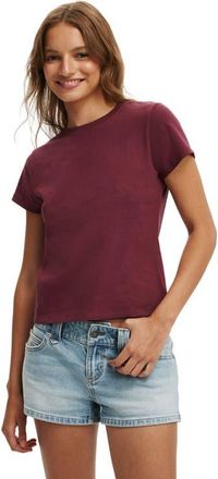 Cotton On 90S Baby Tee in Sour Cherry at Nordstrom, Size Medium