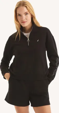Nautica Womens Fleece Quarter-Zip