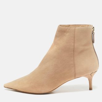 Isabel Marant Size 37 Beige Suede Ankle Length Boots