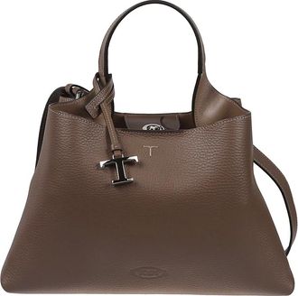 Tod's Tods, Handbags, female, Brown, Size: ONE SIZE Small Apa Top Handle Bag
